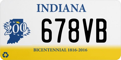 IN license plate 678VB