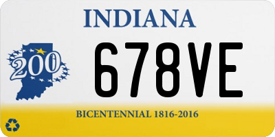 IN license plate 678VE