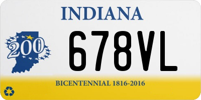 IN license plate 678VL