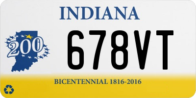 IN license plate 678VT