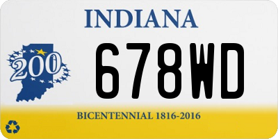 IN license plate 678WD