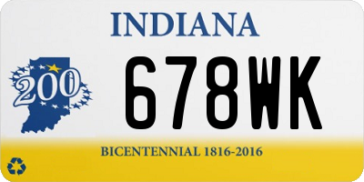 IN license plate 678WK