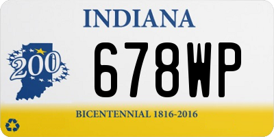 IN license plate 678WP