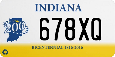 IN license plate 678XQ