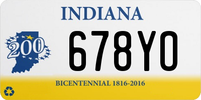 IN license plate 678YO