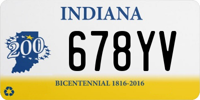 IN license plate 678YV