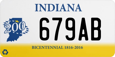 IN license plate 679AB