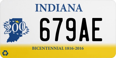 IN license plate 679AE