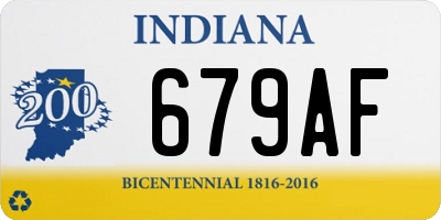 IN license plate 679AF