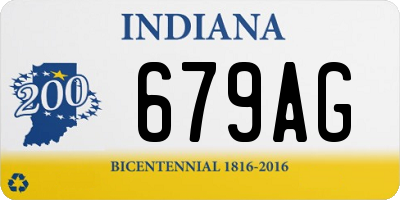 IN license plate 679AG
