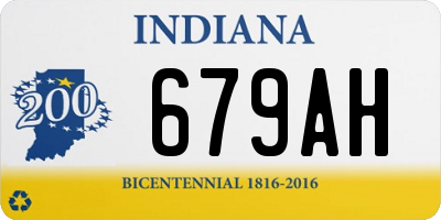 IN license plate 679AH