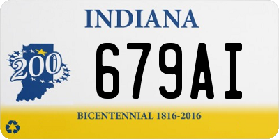 IN license plate 679AI