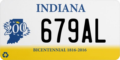 IN license plate 679AL