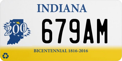 IN license plate 679AM