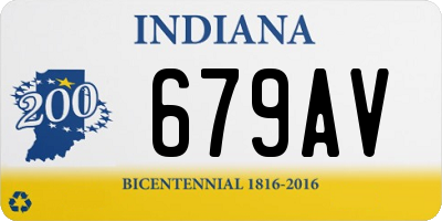 IN license plate 679AV
