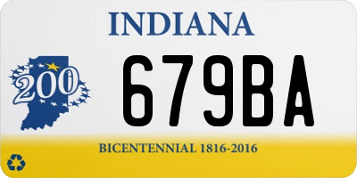IN license plate 679BA