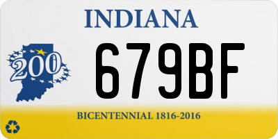 IN license plate 679BF