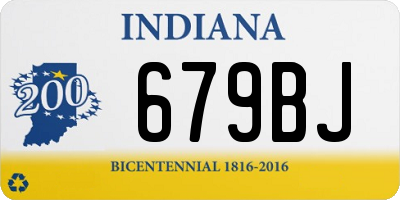IN license plate 679BJ