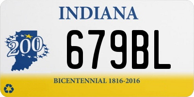 IN license plate 679BL