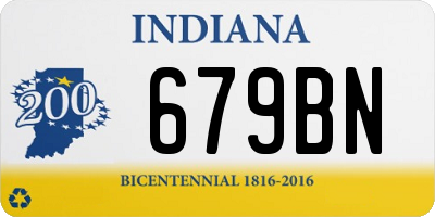 IN license plate 679BN