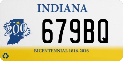 IN license plate 679BQ