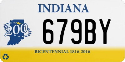 IN license plate 679BY