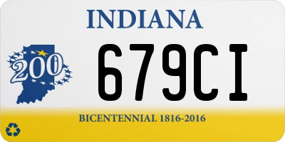 IN license plate 679CI