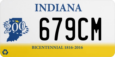 IN license plate 679CM