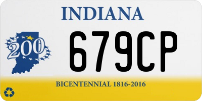 IN license plate 679CP