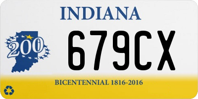 IN license plate 679CX