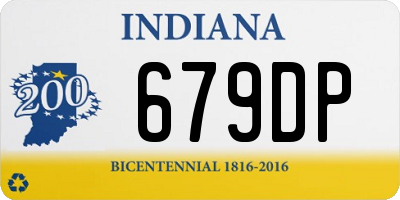 IN license plate 679DP
