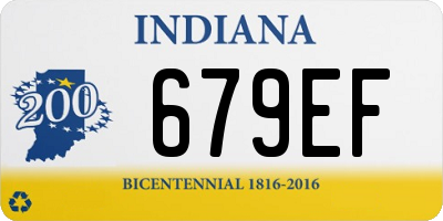 IN license plate 679EF