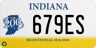 IN license plate 679ES