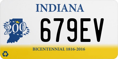 IN license plate 679EV