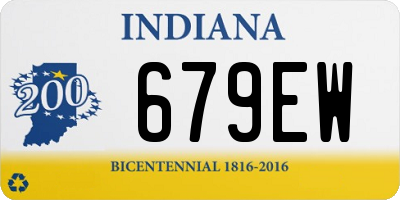 IN license plate 679EW