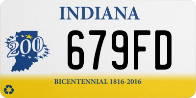 IN license plate 679FD