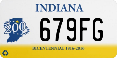 IN license plate 679FG