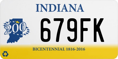 IN license plate 679FK