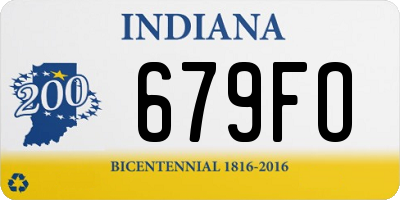 IN license plate 679FO