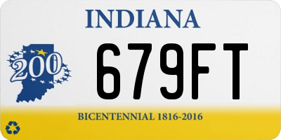 IN license plate 679FT