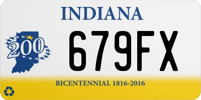 IN license plate 679FX