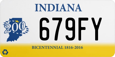 IN license plate 679FY