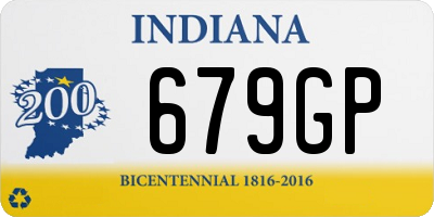 IN license plate 679GP