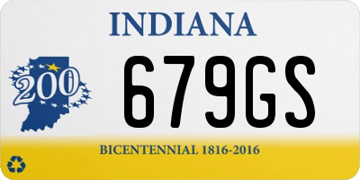 IN license plate 679GS