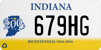 IN license plate 679HG