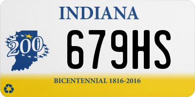 IN license plate 679HS