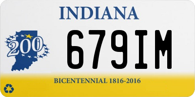 IN license plate 679IM