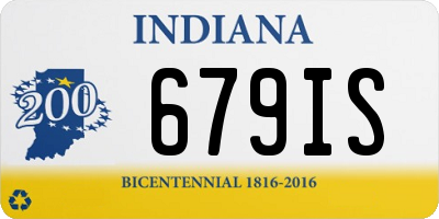 IN license plate 679IS