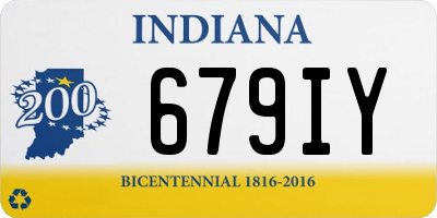IN license plate 679IY