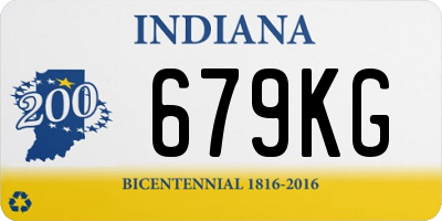 IN license plate 679KG